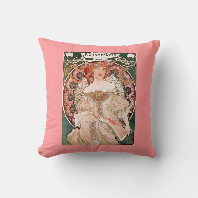 Alphonse Mucha Painting Kussen (Voorkant)