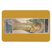 Alphonse Mucha Painting Magneet (Horizontaal)