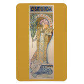 Alphonse Mucha Painting Magneet (Verticaal)