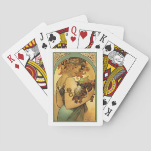 Alphonse Mucha Painting Pokerkaarten