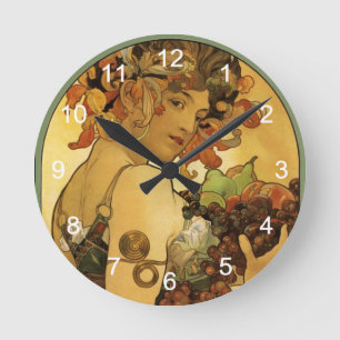 Alphonse Mucha Painting Ronde Klok