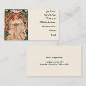 Alphonse Mucha Painting Visitekaartje (Voorkant / Achterkant)