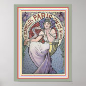 Alphonse Mucha Paris Cicarrillos Poster 12 x 16 (Voorkant)