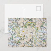 Alphonse Mucha Peonies Briefkaart (Voorkant / Achterkant)