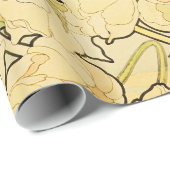 Alphonse Mucha - Peonies Cadeaupapier (Rol Hoek)