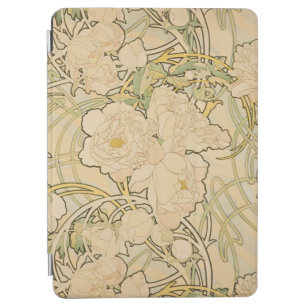 Alphonse Mucha Peonies Peony Rozen Fawn 1897 iPad Air Cover