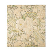 Alphonse Mucha Peonies Peony Rozen Fawn 1897 Notitieblok (Voorkant)