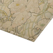 Alphonse Mucha Peonies Peony Rozen Fawn 1897 Snijplank (Hoek)