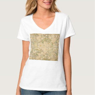 Alphonse Mucha Peonies Peony Rozen Fawn 1897 T-shirt