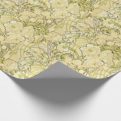 Alphonse Mucha Pioenrozen Art Nouveau Bloempatroon Cadeaupapier (Hoek)
