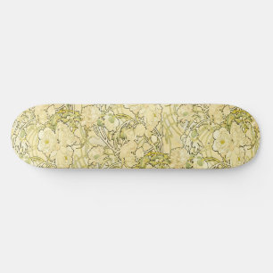 Alphonse Mucha Pioenrozen Art Nouveau Bloempatroon Persoonlijk Skateboard
