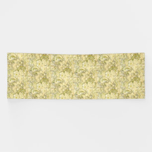 Alphonse Mucha Pioenrozen Art Nouveau Bloempatroon Spandoek