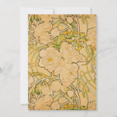 Alphonse Mucha - Pioenrozen Kaart (Voorkant)