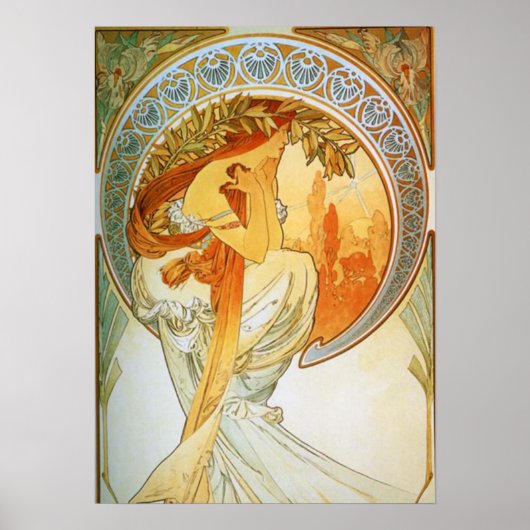Alphonse Mucha - Poetry Poster (Voorkant)