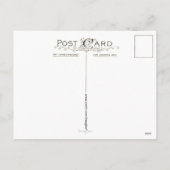 Alphonse Mucha Poinsettias Christmas Postcards Feestdagenkaart (Achterkant)