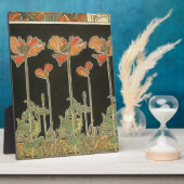 Alphonse Mucha  Popular Art Nouveau Poppies Fotoplaat (Zijkant)