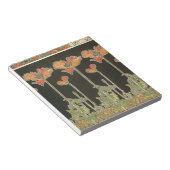 Alphonse Mucha Popular Art Nouveau Poppies Notitieblok (Schuin)