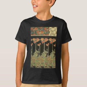 Alphonse Mucha  Popular Art Nouveau Poppies T-shirt