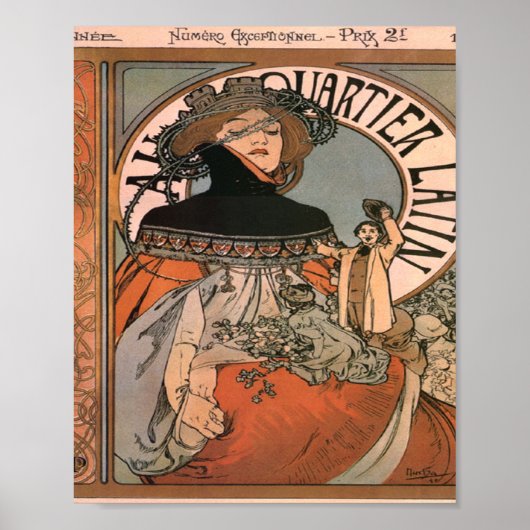 Alphonse Mucha Poster (Voorkant)