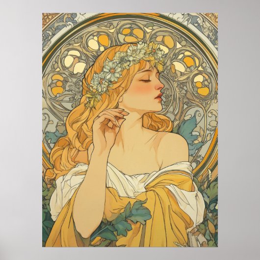 Alphonse Mucha Poster (Voorkant)