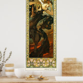 Alphonse Mucha Poster (Keuken)
