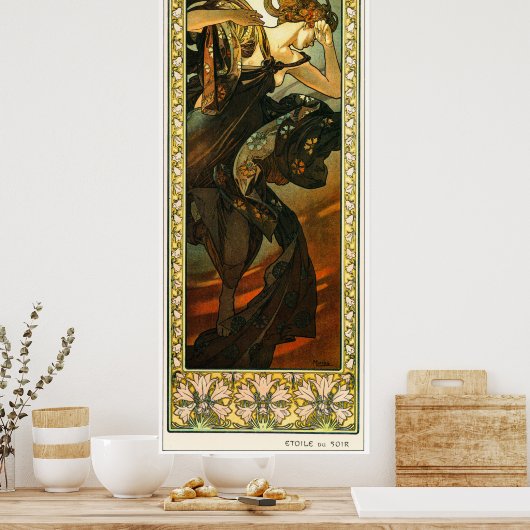 Alphonse Mucha Poster (Keuken)
