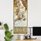 Alphonse Mucha Poster (Thuiskantoor)