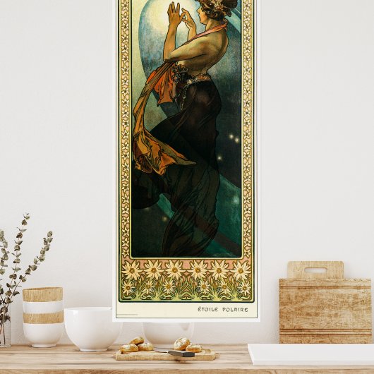 Alphonse Mucha Poster (Keuken)