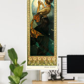 Alphonse Mucha Poster (Thuiskantoor)