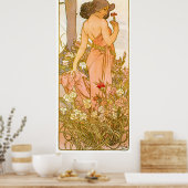 Alphonse Mucha Poster (Keuken)