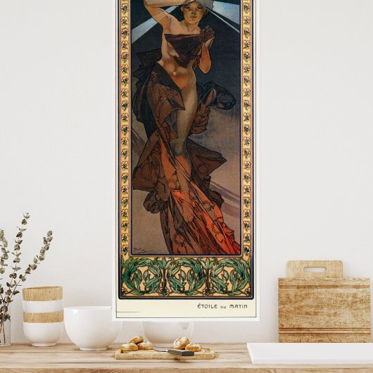 Alphonse Mucha Poster (Keuken)