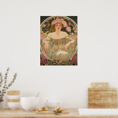 Alphonse Mucha Poster (Keuken)