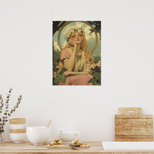Alphonse Mucha Poster (Keuken)