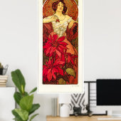 Alphonse Mucha Poster (Thuiskantoor)