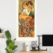 Alphonse Mucha Poster (Thuiskantoor)
