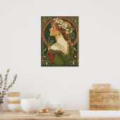 Alphonse Mucha Poster (Keuken)