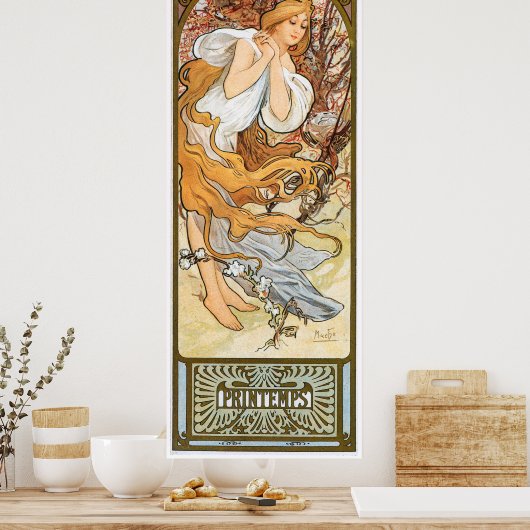 Alphonse Mucha Poster (Keuken)