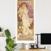 Alphonse Mucha Poster (Thuiskantoor)