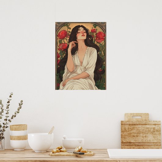 Alphonse Mucha Poster (Keuken)