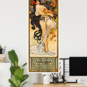 Alphonse Mucha Poster (Thuiskantoor)