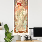 Alphonse Mucha Poster (Thuiskantoor)