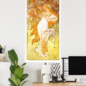Alphonse Mucha Poster (Thuiskantoor)