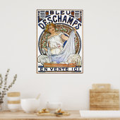 Alphonse Mucha Poster: Art Nouveau - Bleu Deschamp Poster (Keuken)