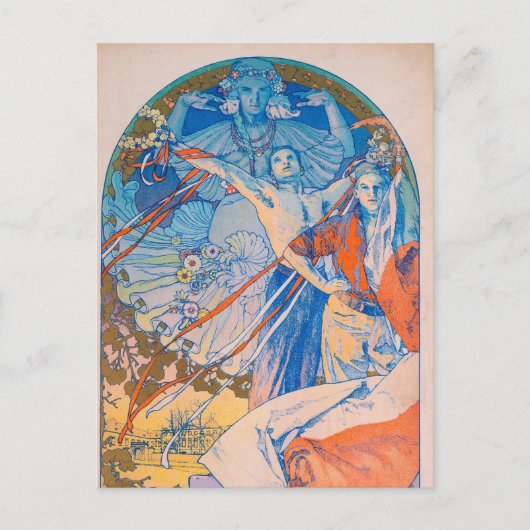 Alphonse Mucha Poster voor Sokol (1926) Briefkaart (Voorkant)