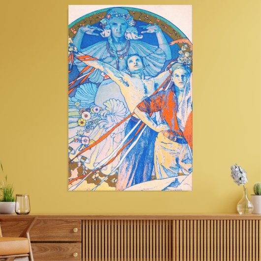 Alphonse Mucha Poster voor Sokol (1926) Canvas Afdruk (Insitu (Woonkamer))