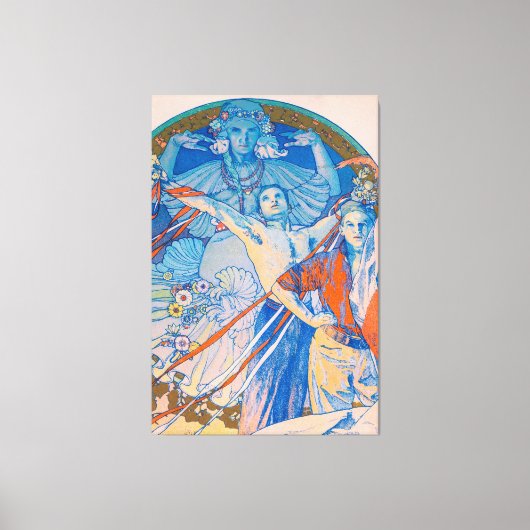 Alphonse Mucha Poster voor Sokol (1926) Canvas Afdruk (Voorkant)