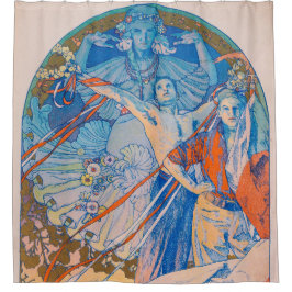 Alphonse Mucha Poster voor Sokol (1926) Douchegordijn