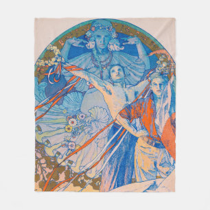Alphonse Mucha Poster voor Sokol (1926) Fleece Deken
