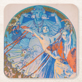 Alphonse Mucha Poster voor Sokol (1926) Kartonnen Onderzetters