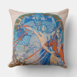 Alphonse Mucha Poster voor Sokol (1926) Kussen